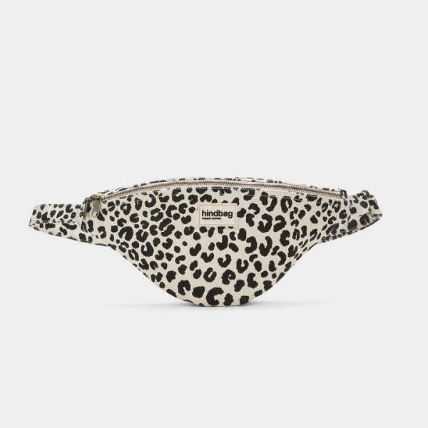 SAC BANANE SASHA LEOPARD ECRU - HINDBAG