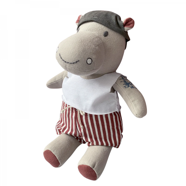 BOITE A MUSIQUE HIPPOPOTAME EN COTON...