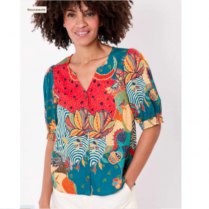 TOP CHEMISE VALI IMPRIME...