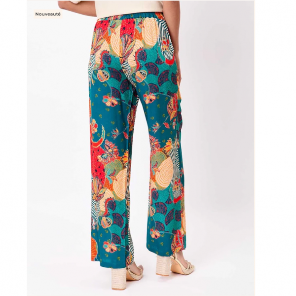 PANTALON ESTIA IMPRIME ECOVISCOSE - LA FIANCEE - LE MOUTON A 3 PATTES - 2