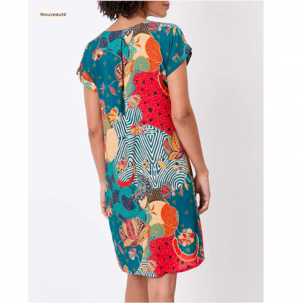 ROBE TATU IMPRIME ECOVISCOSE - LA FIANCEE - LE MOUTON A 3 PATTES - 2