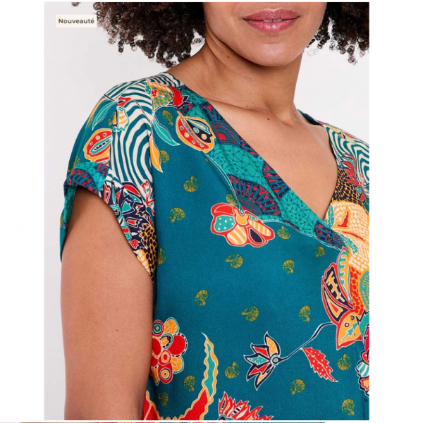 ROBE TATU IMPRIME ECOVISCOSE - LA FIANCEE - LE MOUTON A 3 PATTES - 4