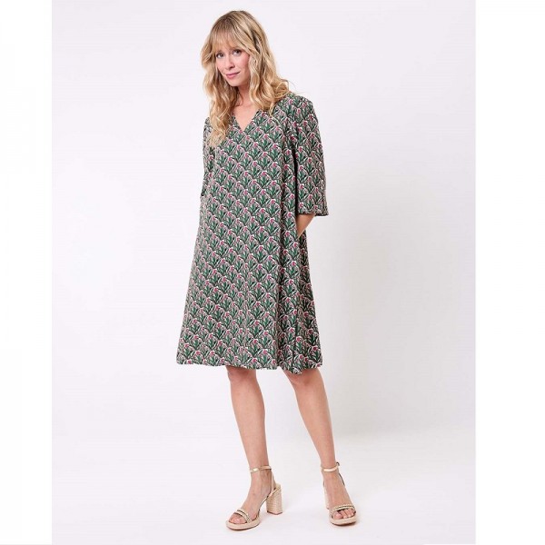 ROBE EVASEE IZOE IMPRIMEE ECOVISCOSE - LA FIANCEE - LE MOUTON A 3 PATTES - 1