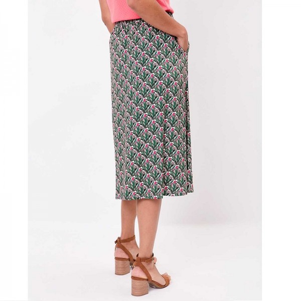 JUPE MI LONGUE EVASEE IMPRIMEE FLEURS ECOVISCOSE - LA FIANCEE - LE MOUTON A 3 PATTES - 2