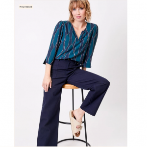 BLOUSE FLUIDE HORACE IMPRIMEE ECOVISCOSE - LA FIANCEE - LE MOUTON A 3 PATTES - 1