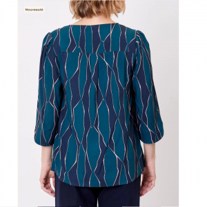 BLOUSE FLUIDE HORACE IMPRIMEE ECOVISCOSE - LA FIANCEE - LE MOUTON A 3 PATTES - 1 2