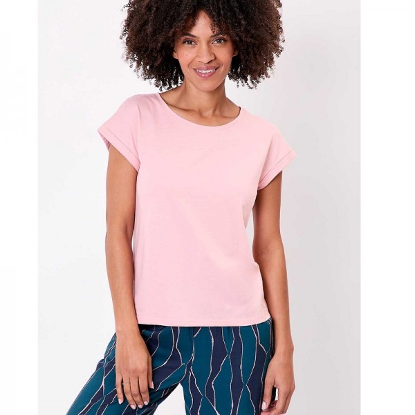 TSHIRT CEBANE DENTELLE ROSE COTON BIO - LA FIANCEE - LE MOUTON A 3 PATTES - 1