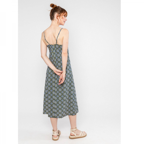 ROBE A BRETELLES ECOVERO IMPRIME...