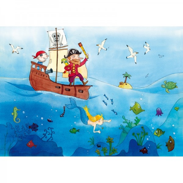 PUZZLE EN BOIS - 24 PIECES - LES PIRATES