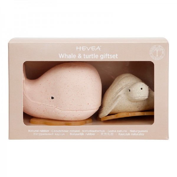 Set de bain baleine rose et tortue...
