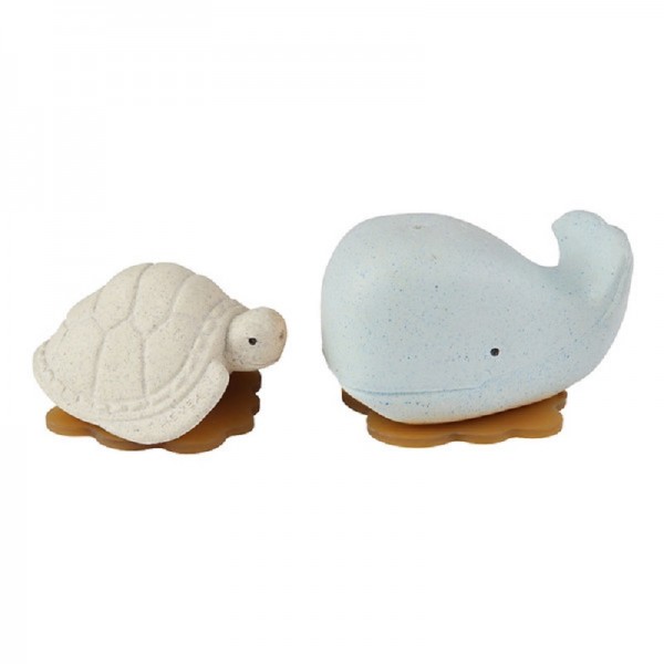 Set de bain baleine bleue et tortue...