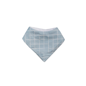 Mini bavoir carreaux bleus