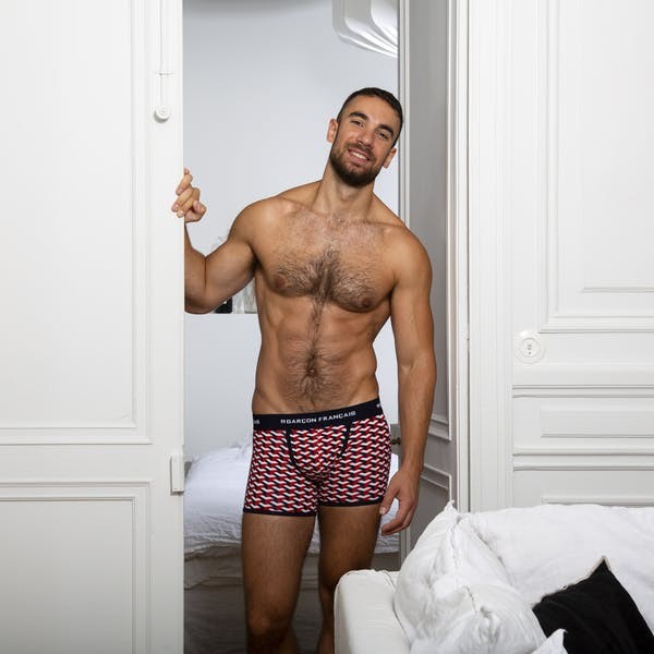 BOXER LONG GEOMETRIQUE TRICOLORE