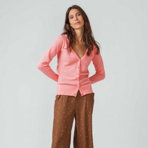 VESTE EN COTON BIO DE COLORIS ROSE - SKFK