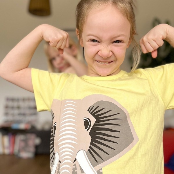 T shirt manches courtes Eléphant