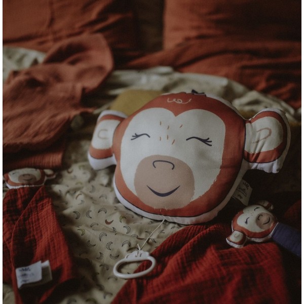 Coussin musical singe