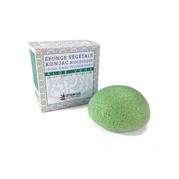 EPONGE DE KONJAC A L'ALOE VERA EN BOITE