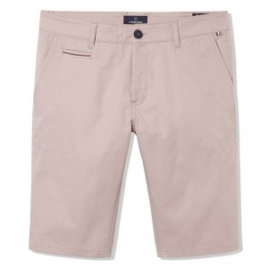 BERMUDA CHINO COLORIS VIEUX ROSE FABRICATION FRANCAISE - LA GENTLE FACTORY