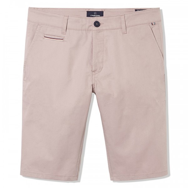 BERMUDA CHINO COLORIS VIEUX ROSE FABRICATION FRANCAISE - LA GENTLE FACTORY