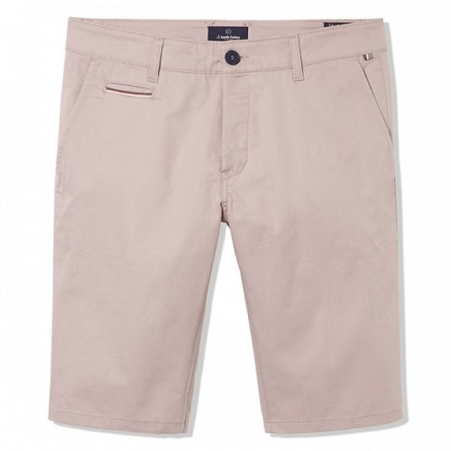 BERMUDA CHINO COLORIS VIEUX ROSE FABRICATION FRANCAISE - LA GENTLE FACTORY