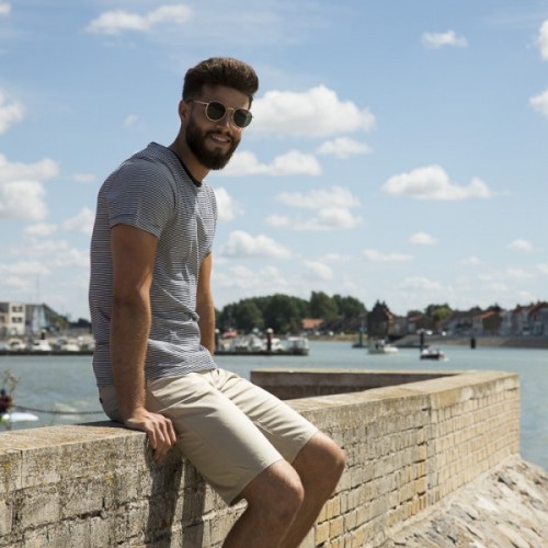 BERMUDA CHINO ESTIVAL UNI BEIGE MODE ETHIQUE - LA GENTLE FACTORY