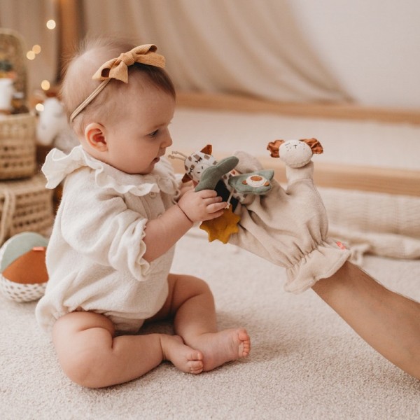 Gant d'activité marionnette Girafe