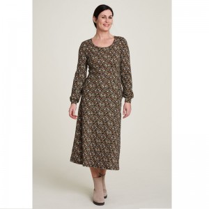 ROBE MI LONGUE IMPRIME FLORA