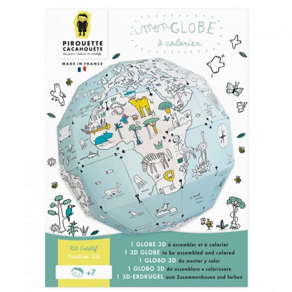 MON GLOBE TERRESTRE A COLORIER