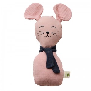 Hochet souris rose