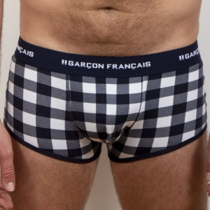 BOXER IMPRIME BUCHERON BLANC