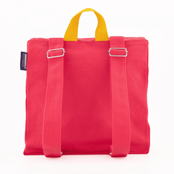 SAC A DOS PANDA ROUX FRAMBOISE-COQ EN...