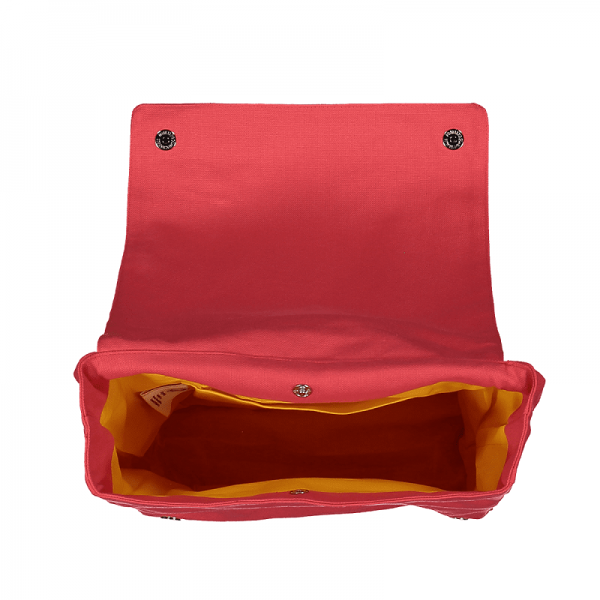 SAC A DOS PANDA ROUX FRAMBOISE-COQ EN...