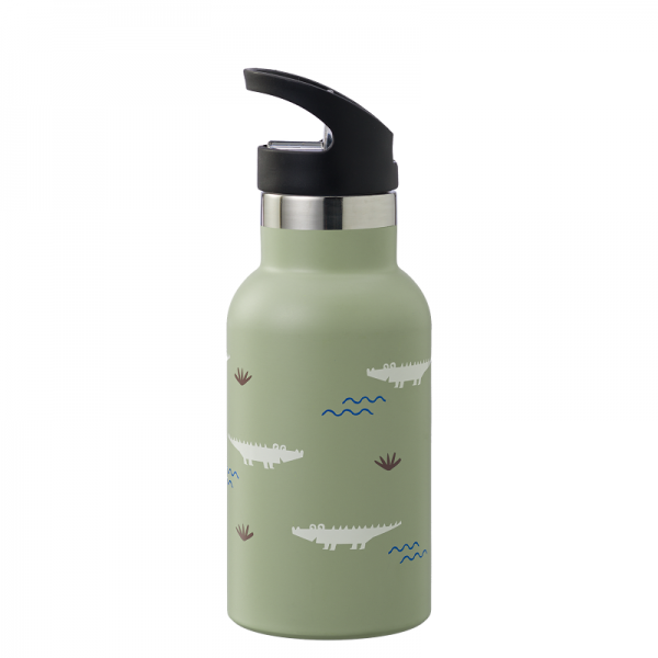 GOURDE ISOTHERME CROCODILE VERTE - FRESK