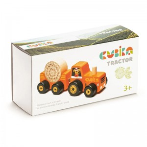 TRACTEUR ORANGE - CUBIKA - LE MOUTON A 3 PATTES