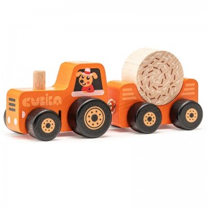 TRACTEUR ORANGE - CUBIKA - LE MOUTON A 3 PATTES 2