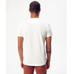 TSHIRT BAPTISTE VELO BRODE BLANC - LA GENTLE FACTORY - LE MOUTON A 3 PATTES - 1 2