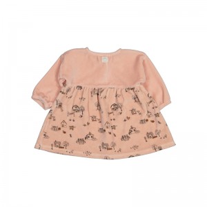 ROBE SHED EN VELOURS ROSE-... 2