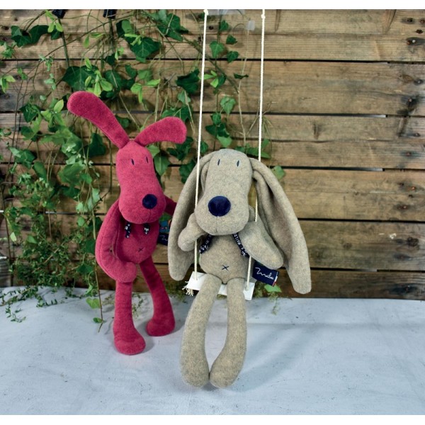 PELUCHE POP SOSO LE LAPIN ROSE 40CM -...
