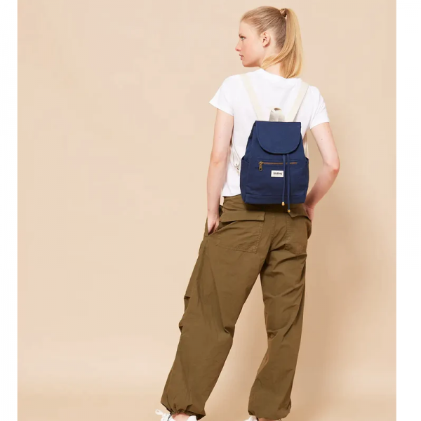 MINI SAC A DOS ELIOT COTON BIO NAVY - HINDBAG - LE MOUTON A 3 PATTES - 1