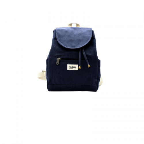 MINI SAC A DOS ELIOT COTON BIO NAVY - HINDBAG - LE MOUTON A 3 PATTES - 2