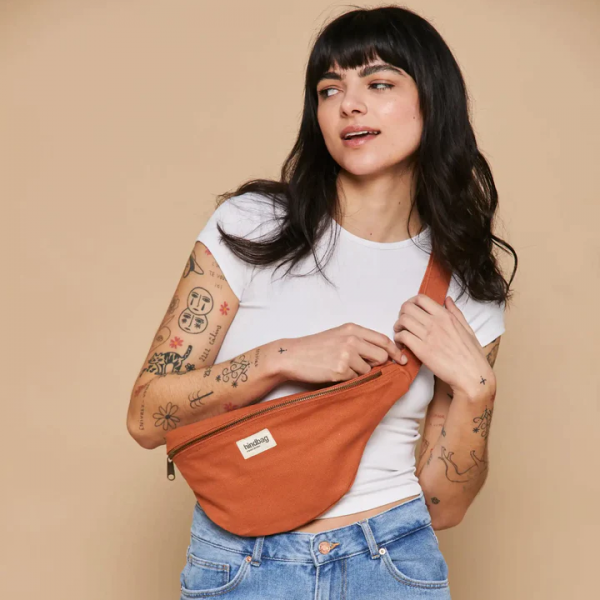 SAC BANANE SASHA COTON BIO SIENNE -...