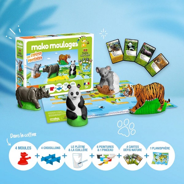 ESPECES PROTEGEES COFFRET 4 MOULES -...