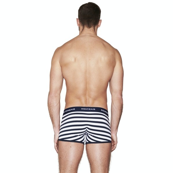 BOXER LONG A RAYURES MARINIERE