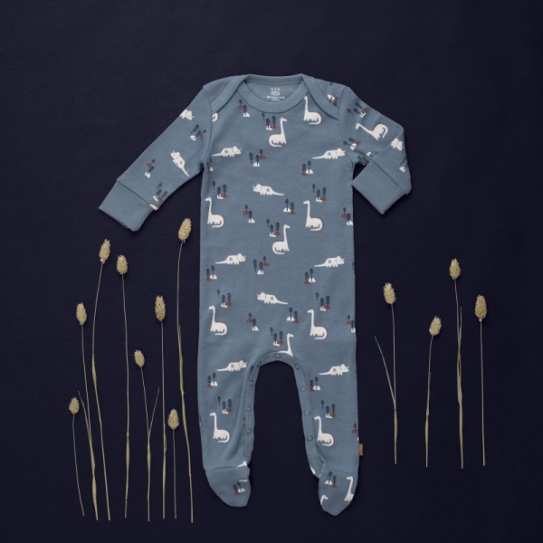 PYJAMA BEBE EN COTON BIO BLEU IMPRIME...