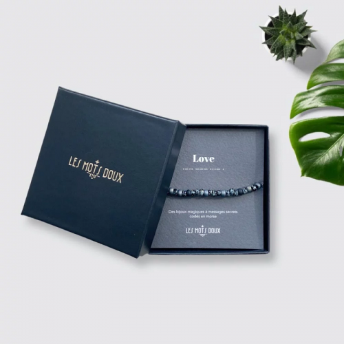 BRACELET HOMMES CODE MORSE LOVE - LES MOTS DOUX - LE MOUTON A 3 PATTES - 1