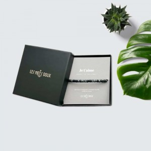 BRACELET HOMME CODE MORSE JE T AIME - LES MOTS DOUX - LE MOUTON A  3 PATTES - 1