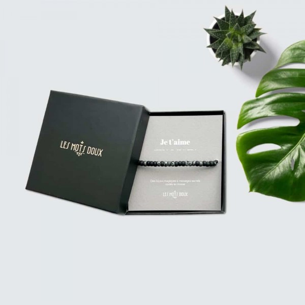 BRACELET HOMME CODE MORSE JE T AIME - LES MOTS DOUX - LE MOUTON A  3 PATTES - 1