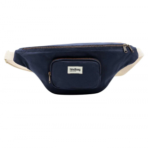 SAC BANANE SOFIA XL COTON BIO NAVY - HINDBAG - LE MOUTON A 3 PATTES - 1 2