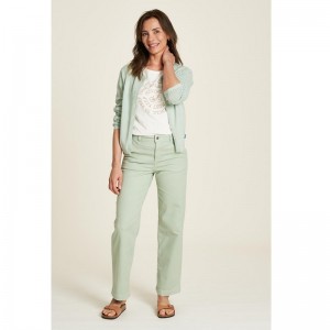 JEAN COUPE LARGE COTON BIO VERT PASTEL - TRANQUILLO - LE MOUTON A 3 PATTES - 1