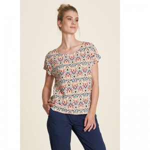 BLOUSE AMPLE FANTAISIE ECOVERO IKAT - TRANQUILLO - LE MOUTON A 3 PATTES - 1